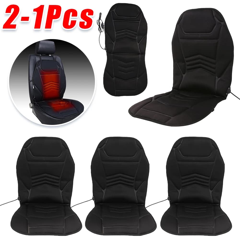 1/2-piece seat cushion heated car cushion universal warmer seat cushion 12V for full backrest and seat for winter/cold days
