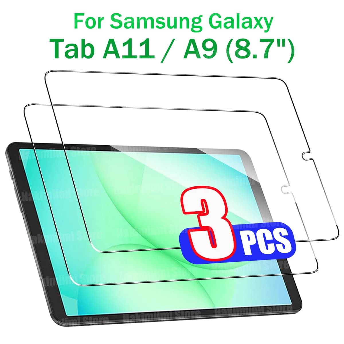 Pellicola in vetro temperato per tablet da 8,7 pollici per Samsung Galaxy Tab A11 / A9 (8,7") 2025 2023 9H Proteggi schermo trasparente antigraffio