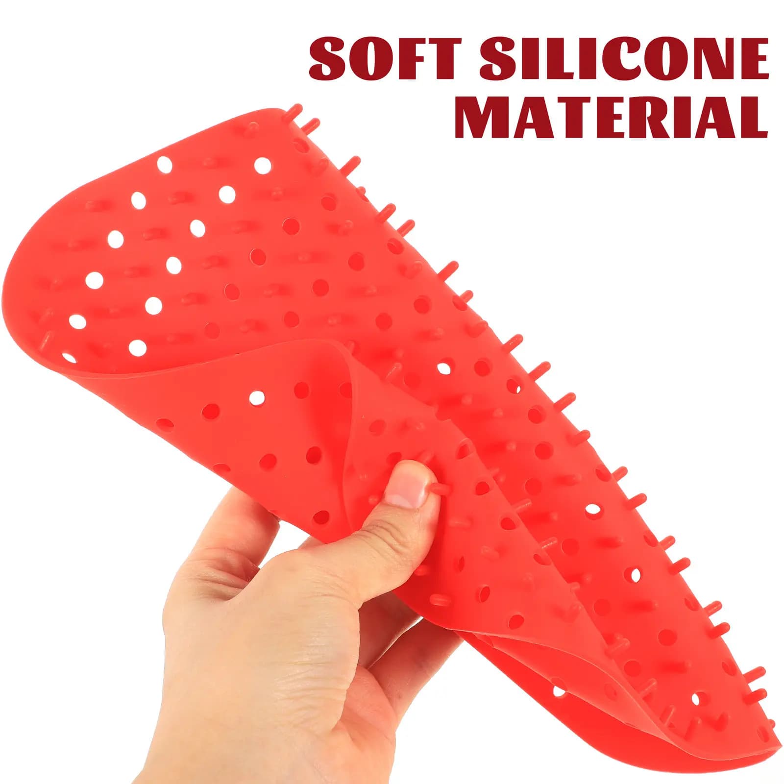 Set di 2 Accessori per Friggitrice ad Aria, Tappetino in Silicone Antiaderente, Riutilizzabile, Resistente al Calore, Vassoio per Cottura, Facile da Pulire, Traspirante