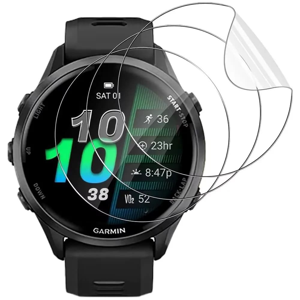 Pellicola idrogel da 3 pezzi per Garmin Forerunner 965 265 265s, pellicola protettiva per schermo, accessori
