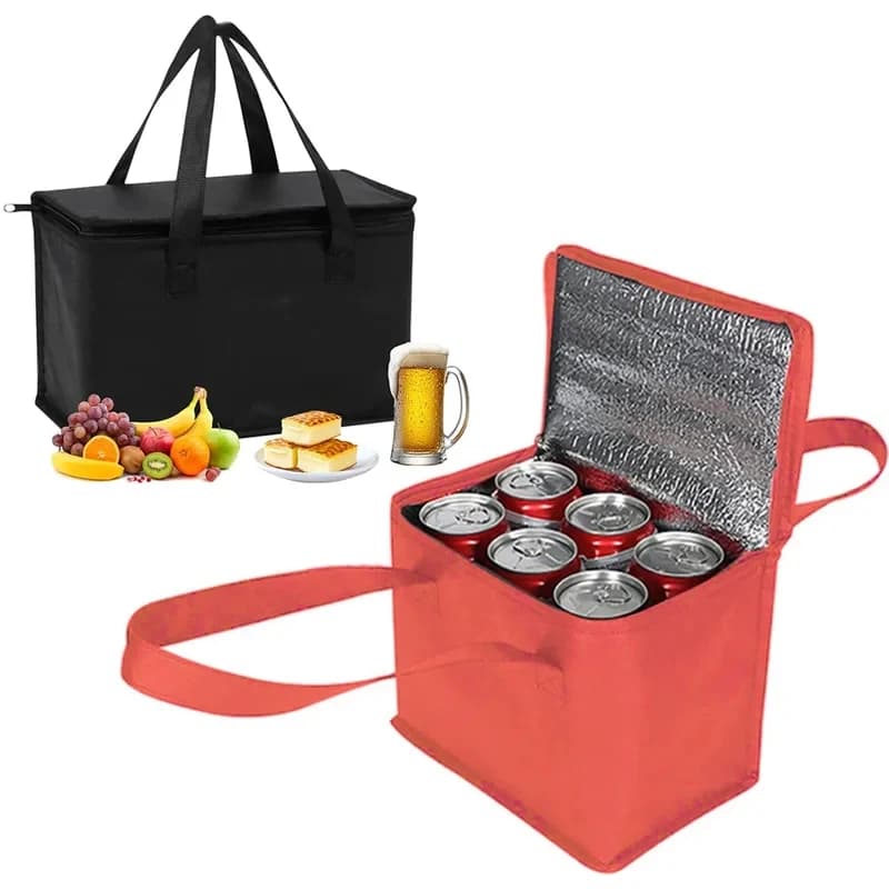 Borsa Termica Portatile per Pranzo, Pieghevole, Isolante, per Picnic, Porta Bevande, Borsa Termica per Birra