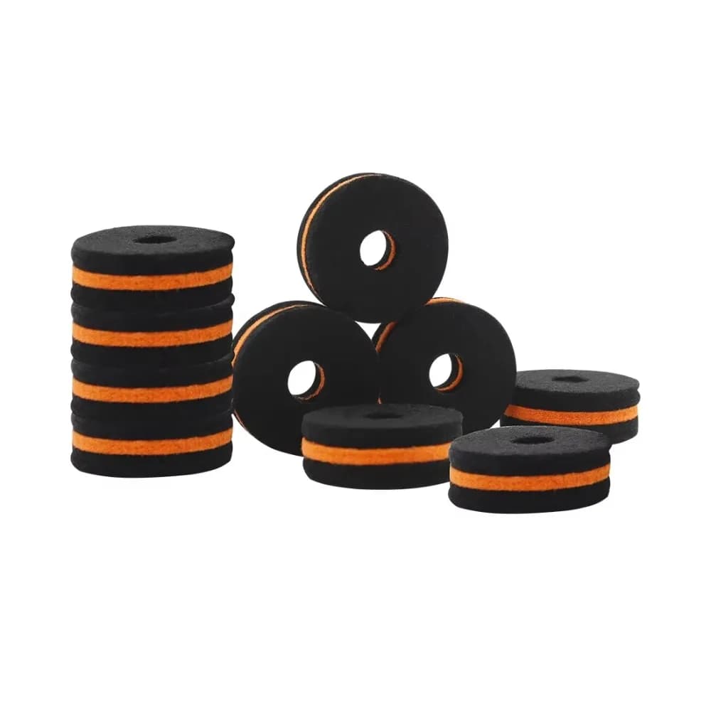 Protection Set Cymbals Felt Pad Noise-reducing Standard Size Drum Slices Felt Cotton Professional Cymbals Washer Pad