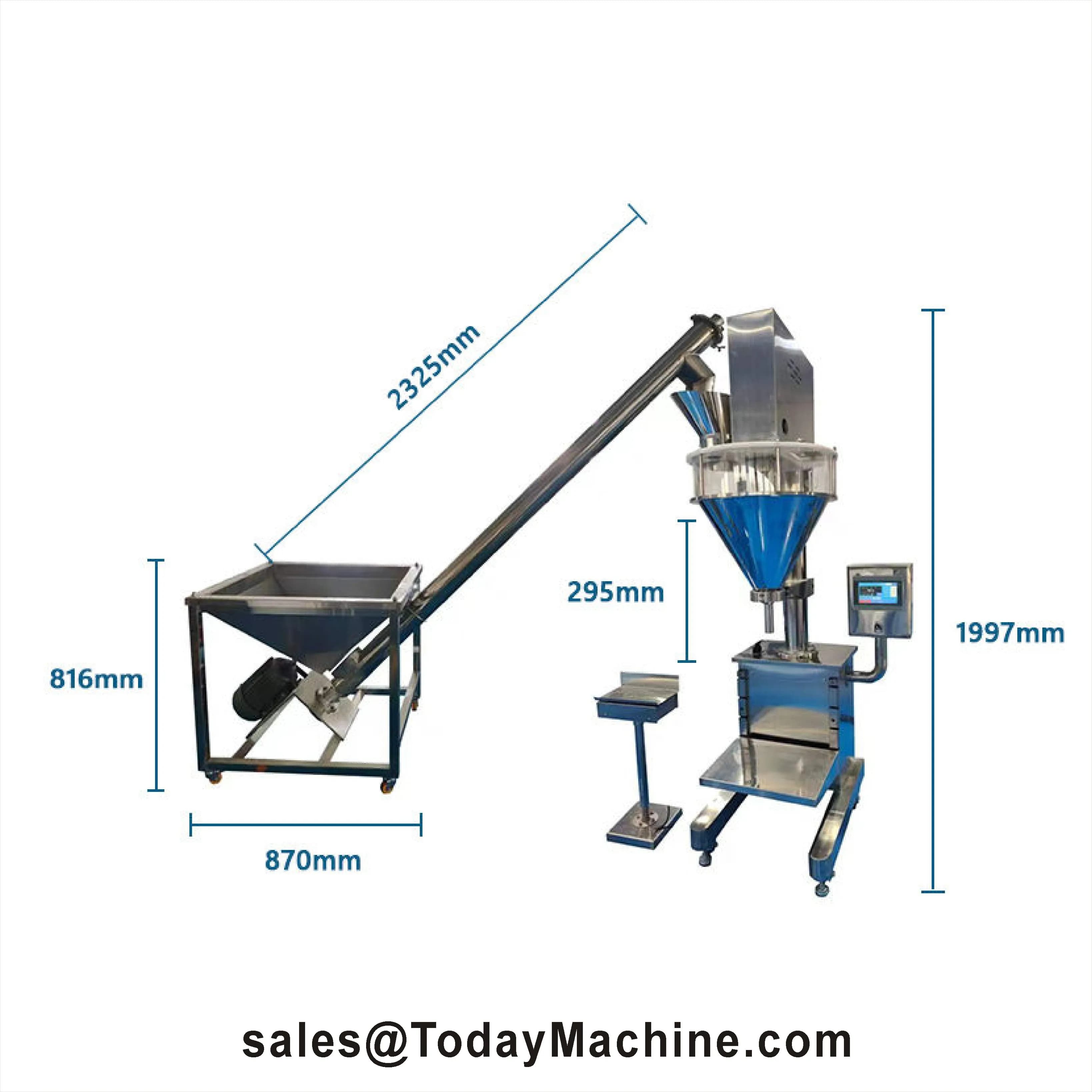 High Accuracy Filling Machines 0.1g 0.5g 1g 5g 50g Saw Protein Fial Farina Spices Powder Coclea Vine Dosage Filling Machine