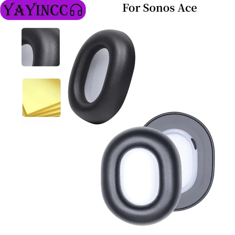 Replacement Memory Sponge Protein Skin Earpads Pillow Sheet For Sonos Ace Gaming Headset accessories for perfect fit repair