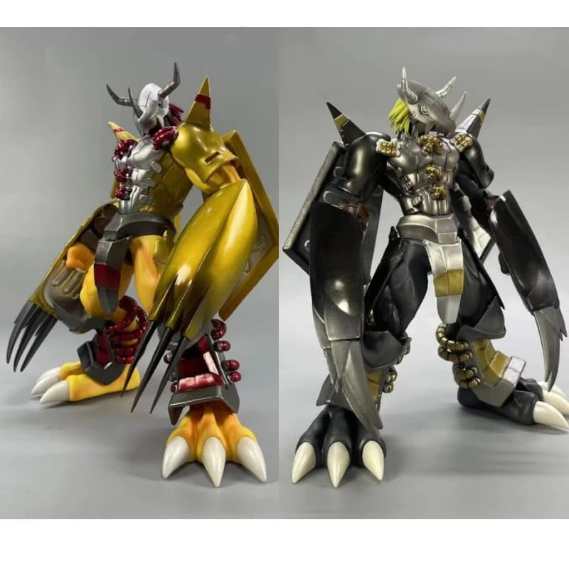 20cm Digital Monster Anime Peripheral Figure Black War Greymon PVC Statue Desktop Decoration Collection Model Gifts Toys