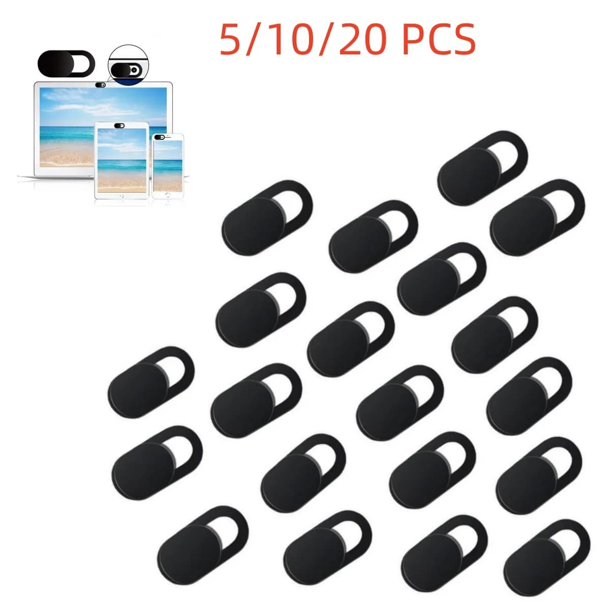5/10/20 Pcs Webcam Cover Computer Camera Slider Phone Antispy For iPad PC Macbook Tablet lenses Privacy Adhesive