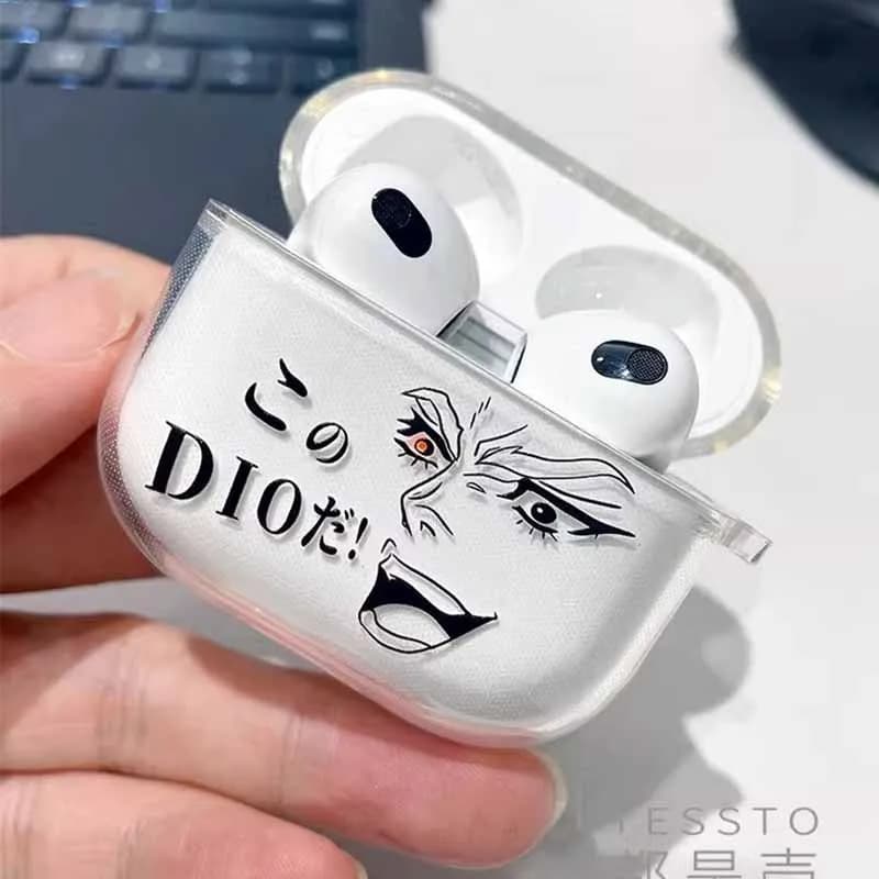 JOJO'S BIZARRE ADVENTURE OVER HEAVEN JoJo bag Anime for Airpods pro 2 1 case for Air pod soft case in transparent TPU Fundas Coque
