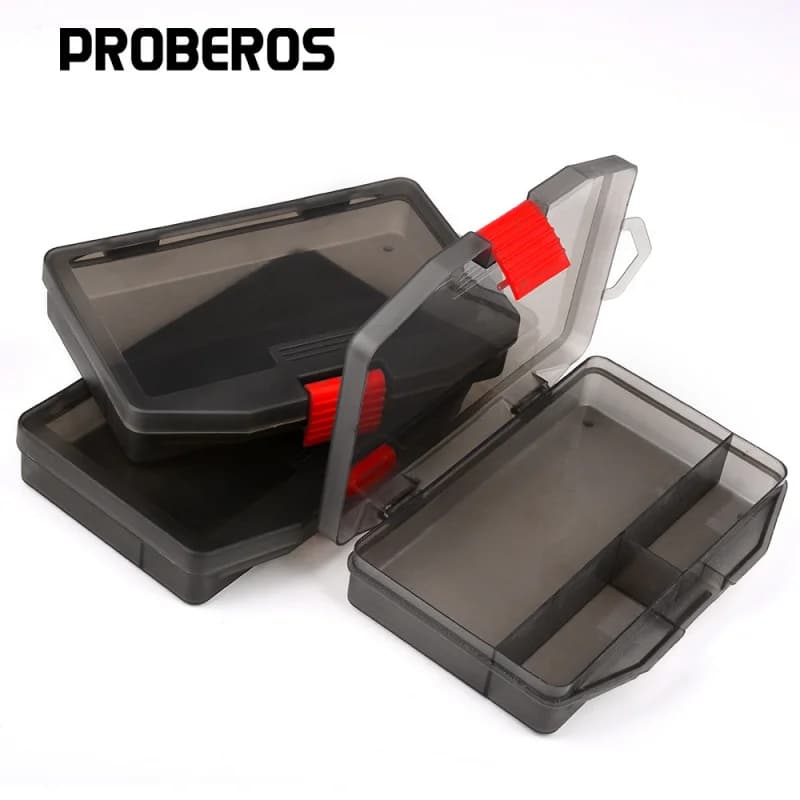 PP Portable Box for Micro Fishing Bags and Accessories, Organizer Compact for Fishing Equipment, VIB bait box and Sequins
