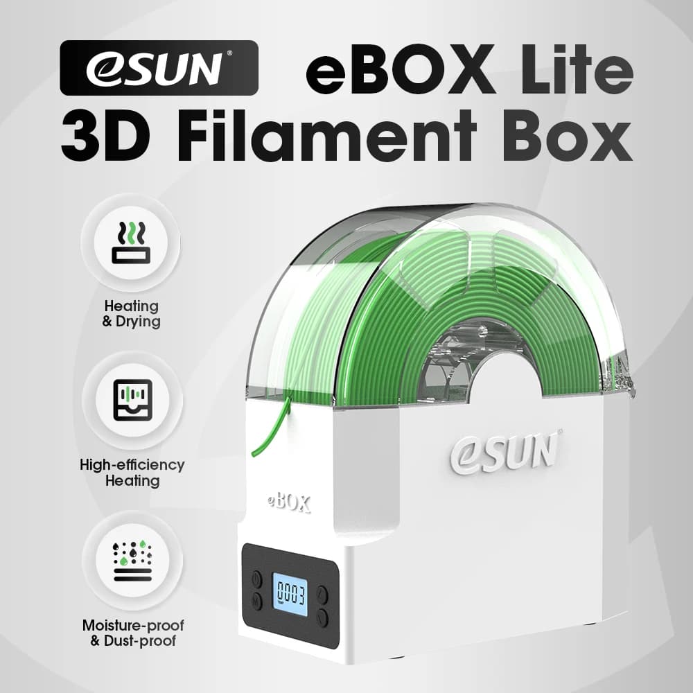 eSUN 3D PLA + PETG TPU Filament Dryer Box 95A Storage Box KIT EVACUUM Dryer Accessories for 3D Printing Filament Dryer Box