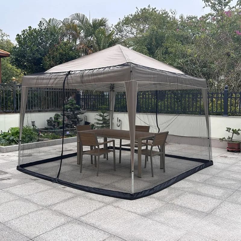 Outdoor Mosquito Net Canopy Tent Screen Curtain for Patio Gazebo Umbrella