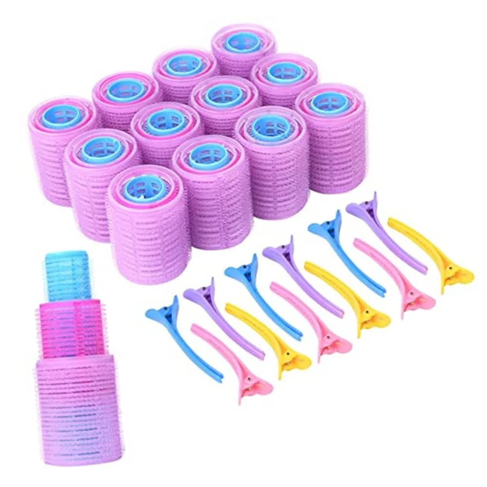 Easy to Use Self Grip Hair Roller Set Durable Professional Hair Roller Set Plastic Resin Hair Curlers Roller Home Use