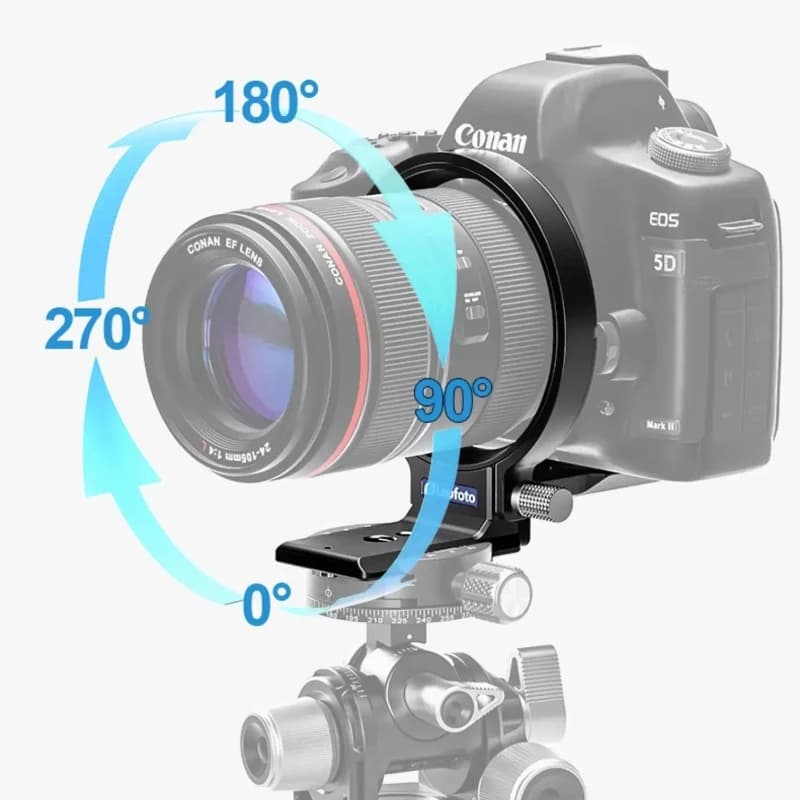 Rotazione rapida del supporto per fotocamera orizzontale e verticale Scatto del corpo UL-02/UL-03 Commutazione rapida del orizzontale