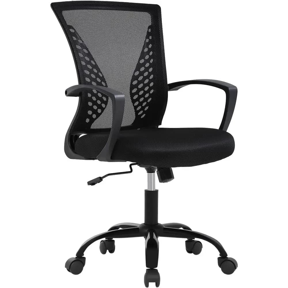 Sedia da Ufficio Ergonomica con Schienale in Rete, Regolabile, Girevole a 360 Gradi, con Supporto Lombare e Ruote