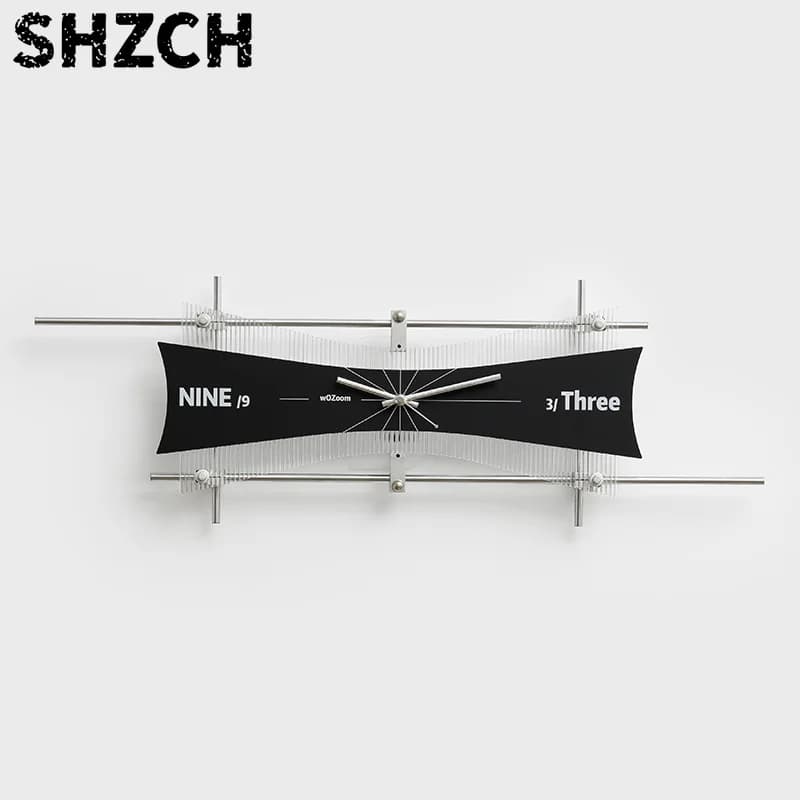 Minimalist Wall Clock for Living Room Luxury Optical Axis Clocks High-End Silent Pendulum Timepiece Wall Mount Decorative Clock