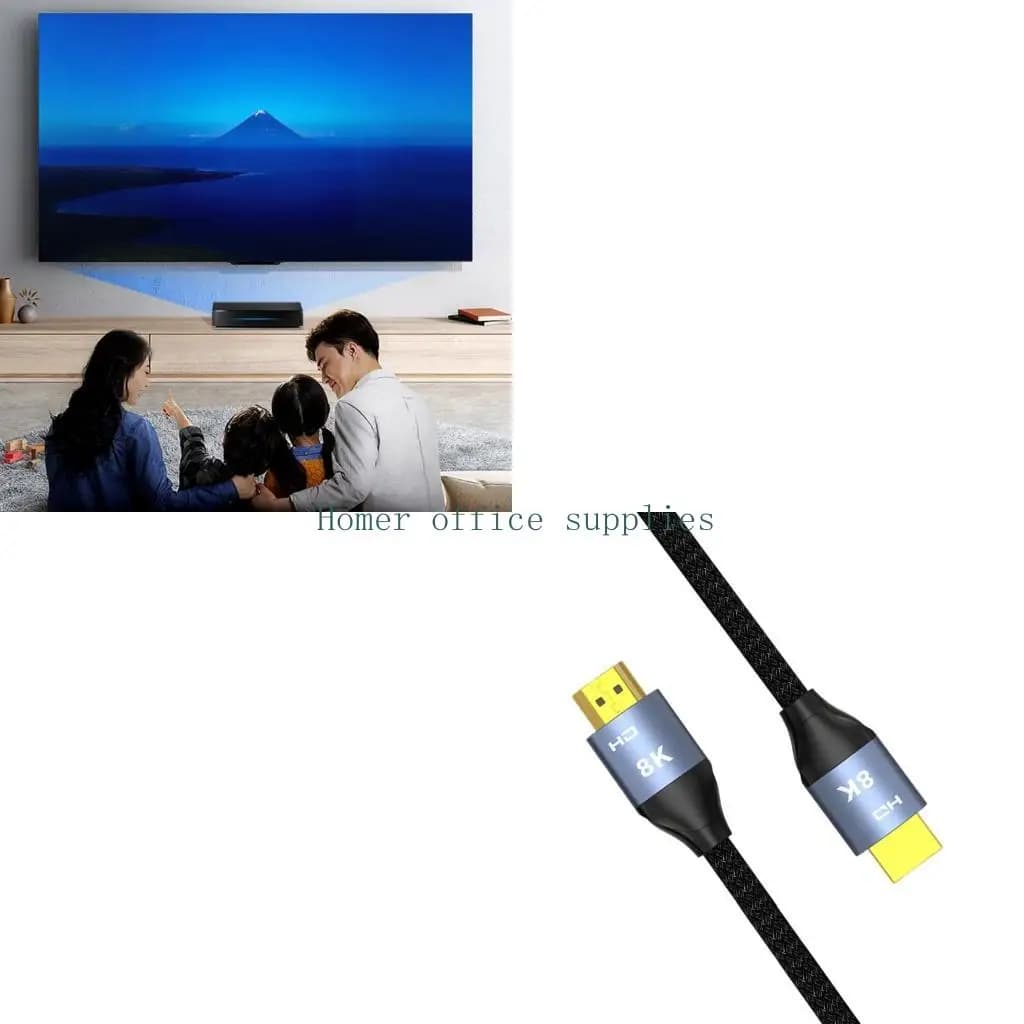 K43B HDTV cable 8K intertwined cable from HDTV to HDTV 2.1 Supports 8K to 60Hz 4K to 240Hz 144Hz 48Gbps for monitor console game