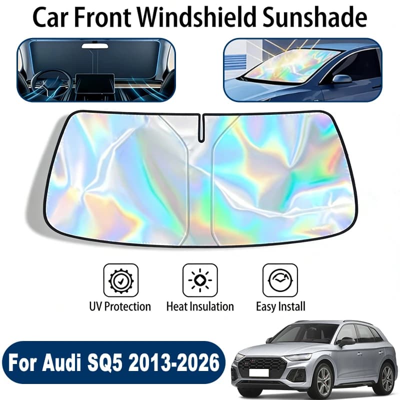 Parasole per Parabrezza per Audi SQ5 2013-2026, Pieghevole, Riflettente UV, Protezione Solare per Finestrino Anteriore, Accessori