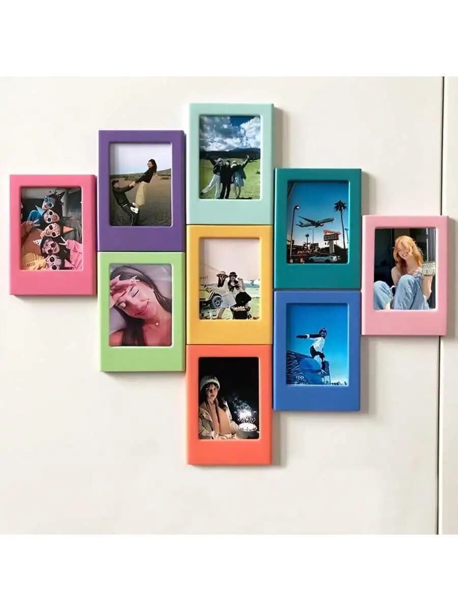 Set of 6-piece fridge magnetic frames, perfect for Fujifilm photos, visualization and collection of beautiful moments in life