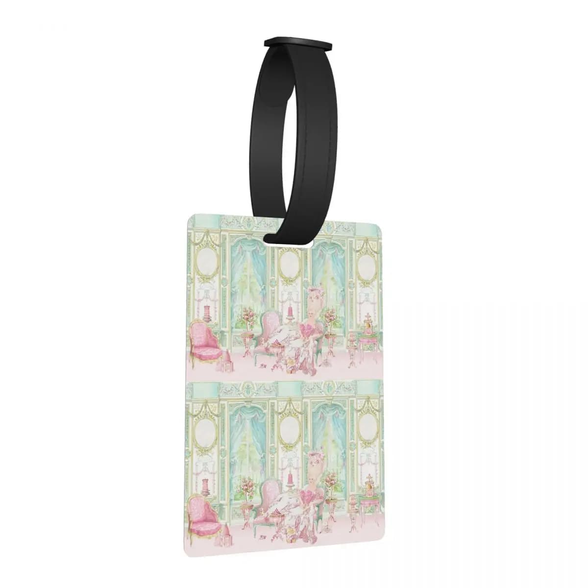 Etichette per bagagli Marie Antoinette The Pink Room, accessori per valigie, etichetta per bagaglio da viaggio, porta etichette, identificativo, nome, indirizzo