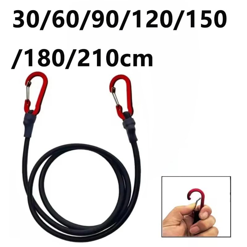7 tipi di corde elastiche resistenti con fibbie in metallo Corde per aggancio e legare per barche da pesca Corde per legare i bagagli dell'auto