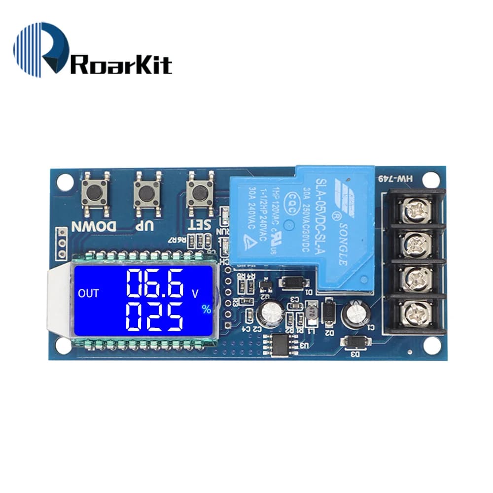 6-60V 30A Lithium Battery Charge Control Module Controller Protection Board with Overcharge Protection Switch XY-L30A