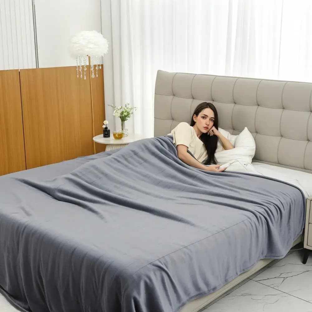 Electric Blanket, Dual-Sided Flannel Electric Heating Blanket, 10 Levels Adjustable Temperature Over-Heat Protection