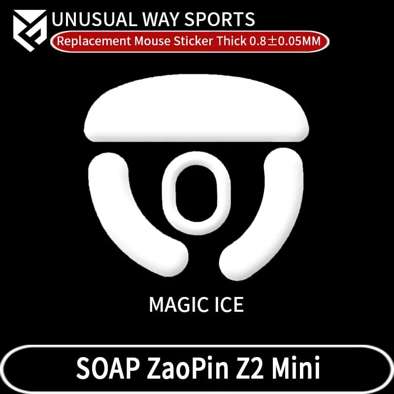 InsolitoWaySports Mouse Pattini Piedi Sapone ZaoPin Z2 Mini Superficie curvata PTFE Anti collasso Magia Ghiaccio Rosa Nero Argento Volpe