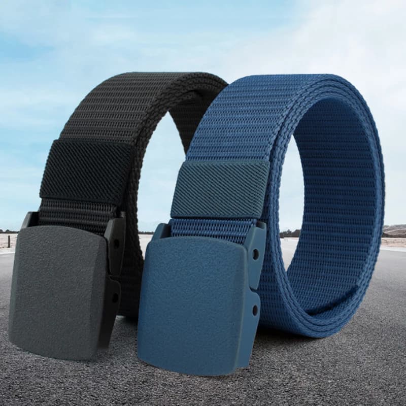Cintura tattica da caccia per uomo, multifunzionale, in nylon e tela, leggera e traspirante, con fibbia, per uomo