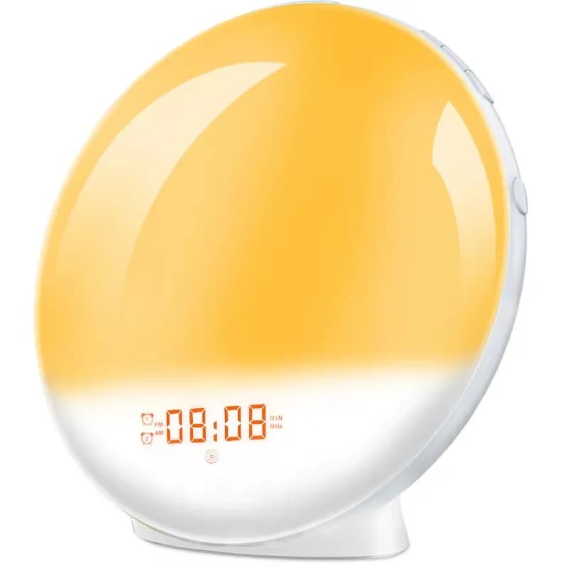 Sunrise Alarm Clock with light Sunrise/Sunset Simulation Clock Digital clock with night light FM Radio Desk clock