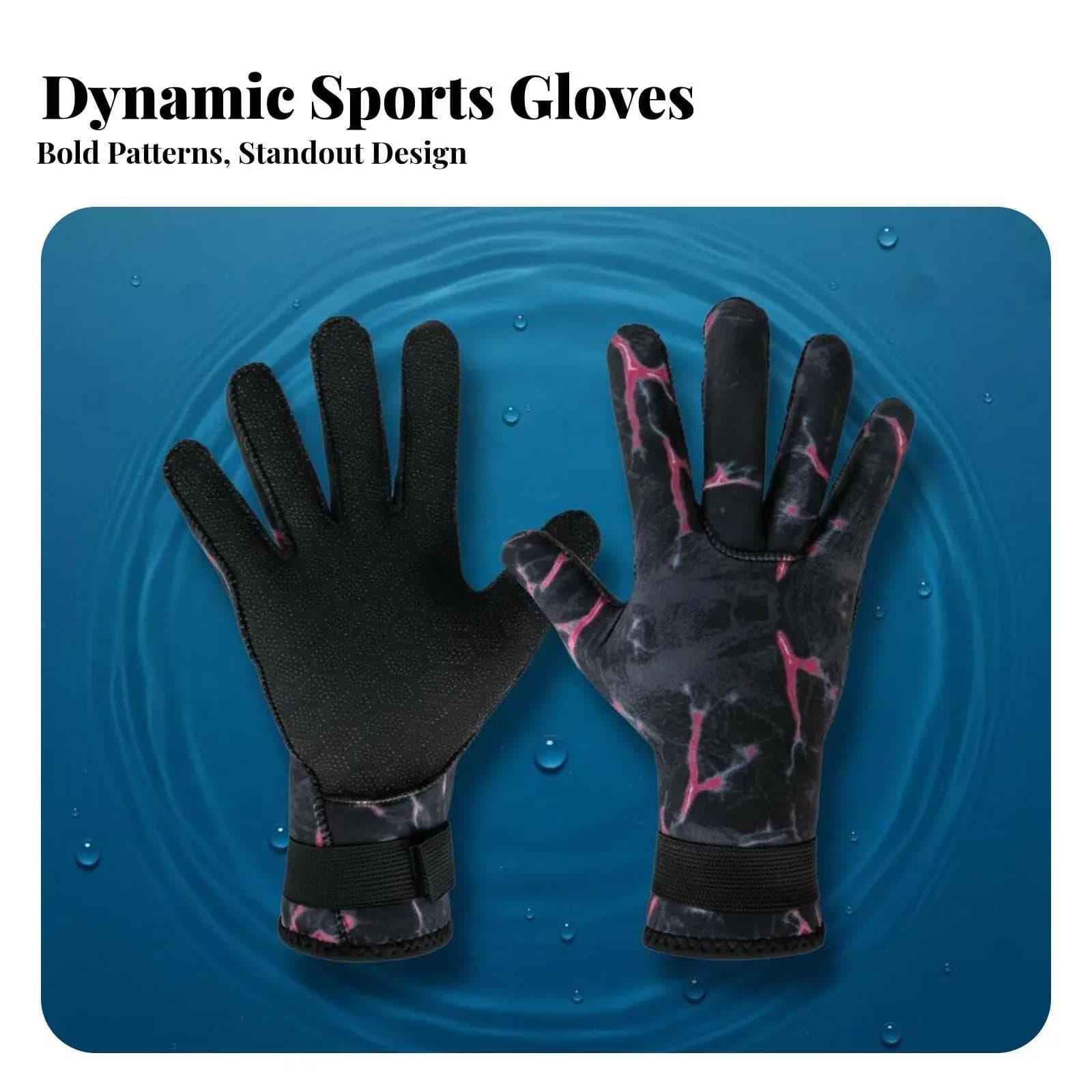 Neoprene Winter Swimming Gloves 3mm for Diving Snorkeling Kayak Paddle with Grip Palm for Men Women Cold Water