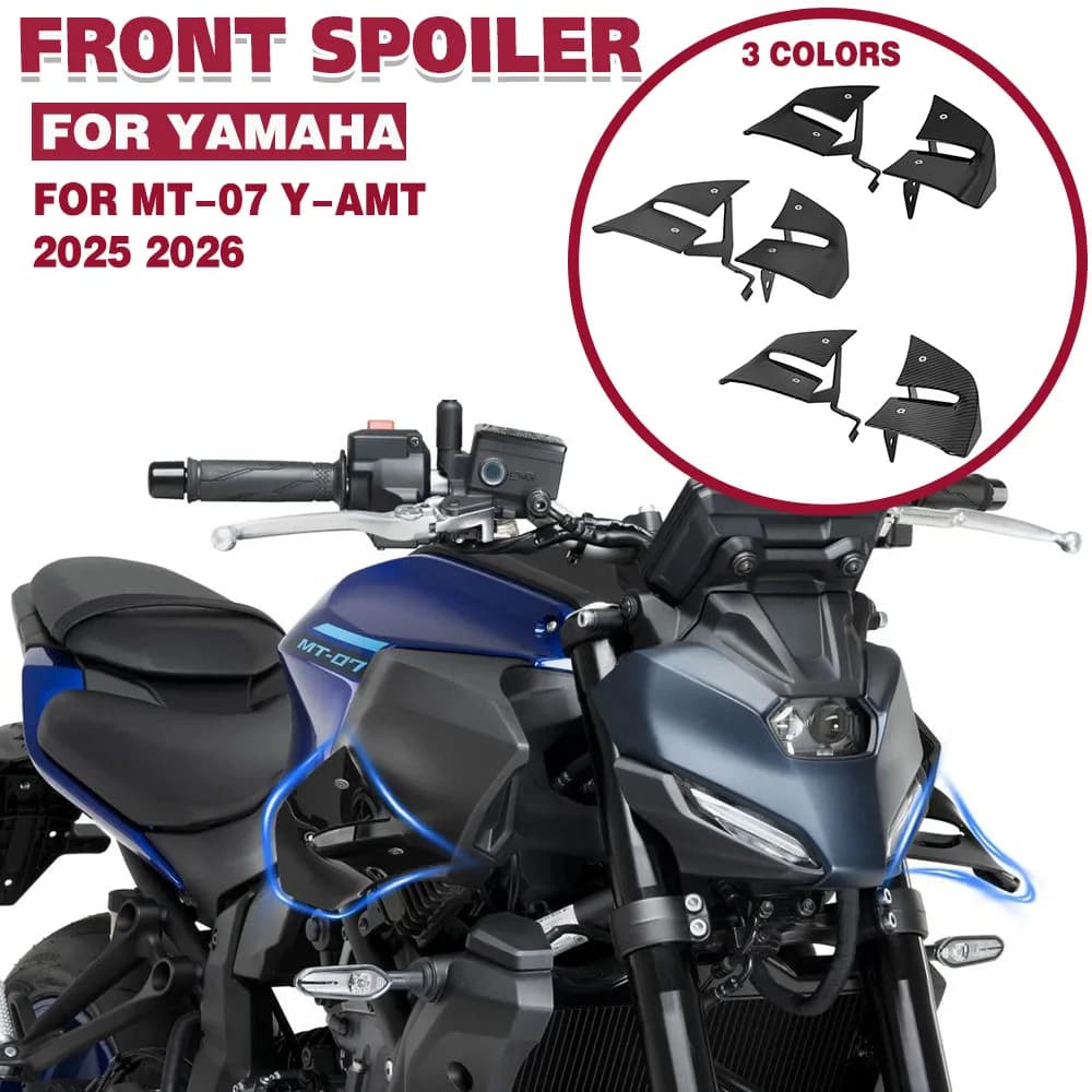 Spoiler Laterale MT 07 per Yamaha MT-07 Y-AMT MT07 2025 2026, Alette Aerodinamiche Anteriori per Moto Naked