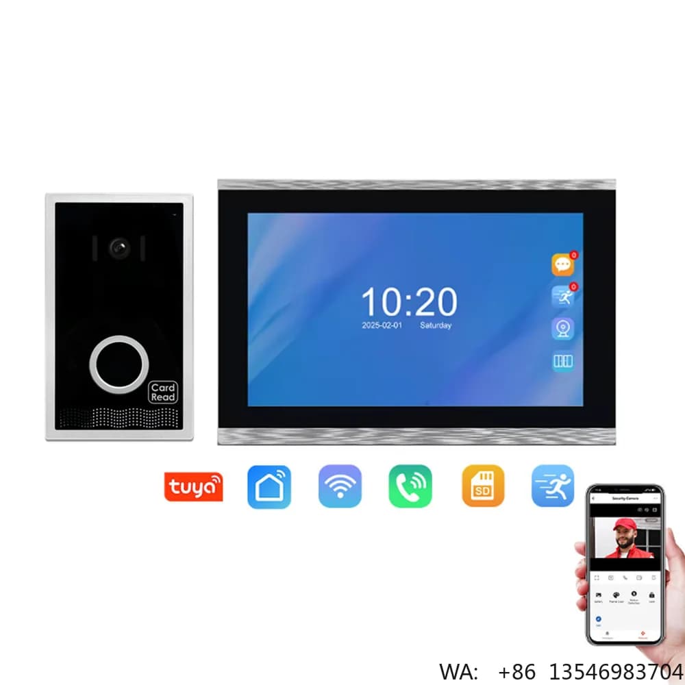 Nuovo Sistema Videocitofonico con Schermo Touch da 10.1 Pollici 2026, Campanello Video Audio Bidirezionale per Sicurezza Domestica e Appartamenti
