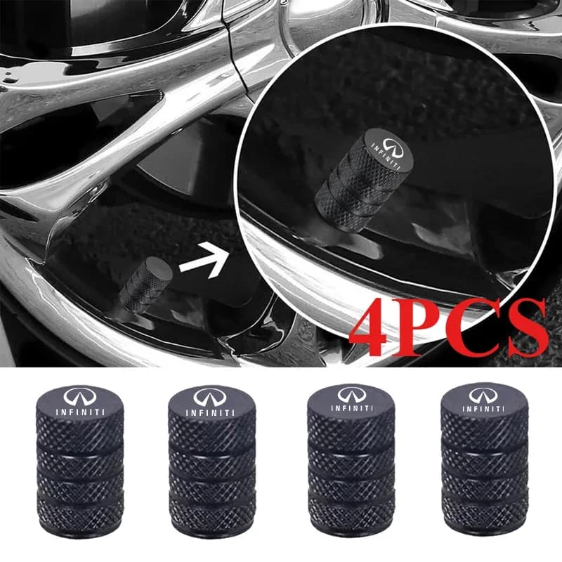 Tappi Valvola Pneumatici Auto Impermeabili Antipolvere per Infiniti Q50 Q30 FX35 G37 G35 Q70 QX70 Q60 QX50 QX60 QX80