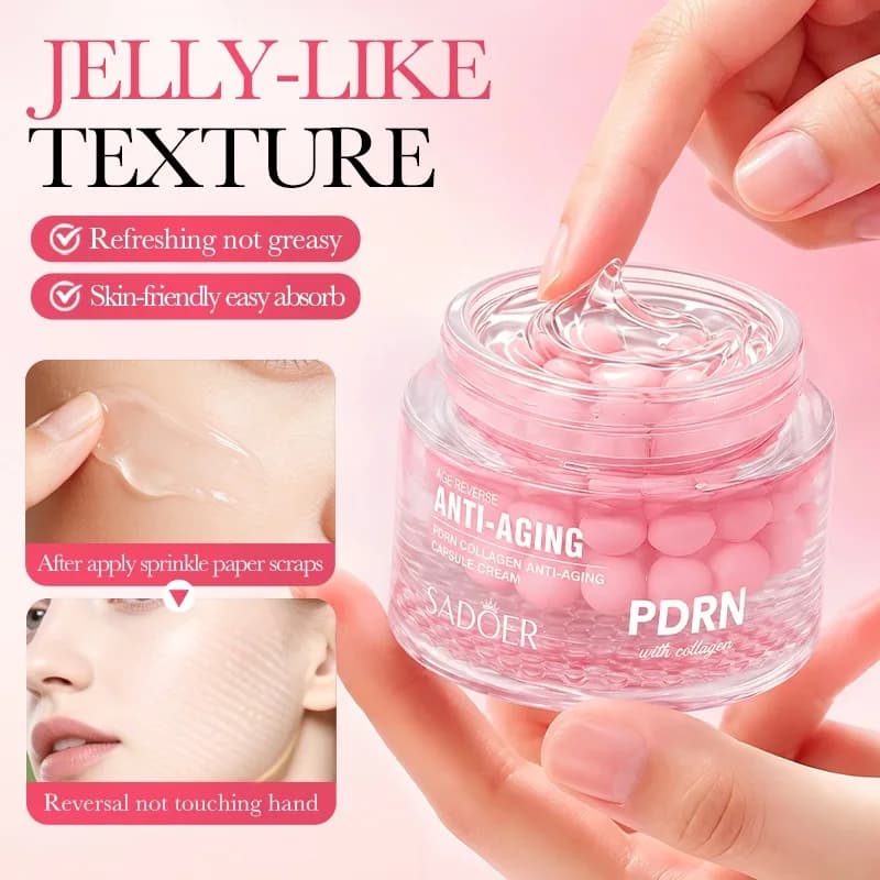 Pdrn Collagen Capsule Cream Quickly Absorb, Not Be Sticky, Firm, Make Skin Younger-Looking, Contain Plant Squalane