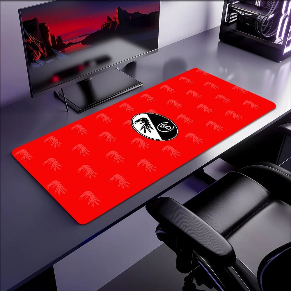 Desktop in gomma Germania XXL Scrivania S Antiscivolo S-S-SC Gaming FF-Freiburg Tappetino per mouse grande con palloncino addensato per ufficio