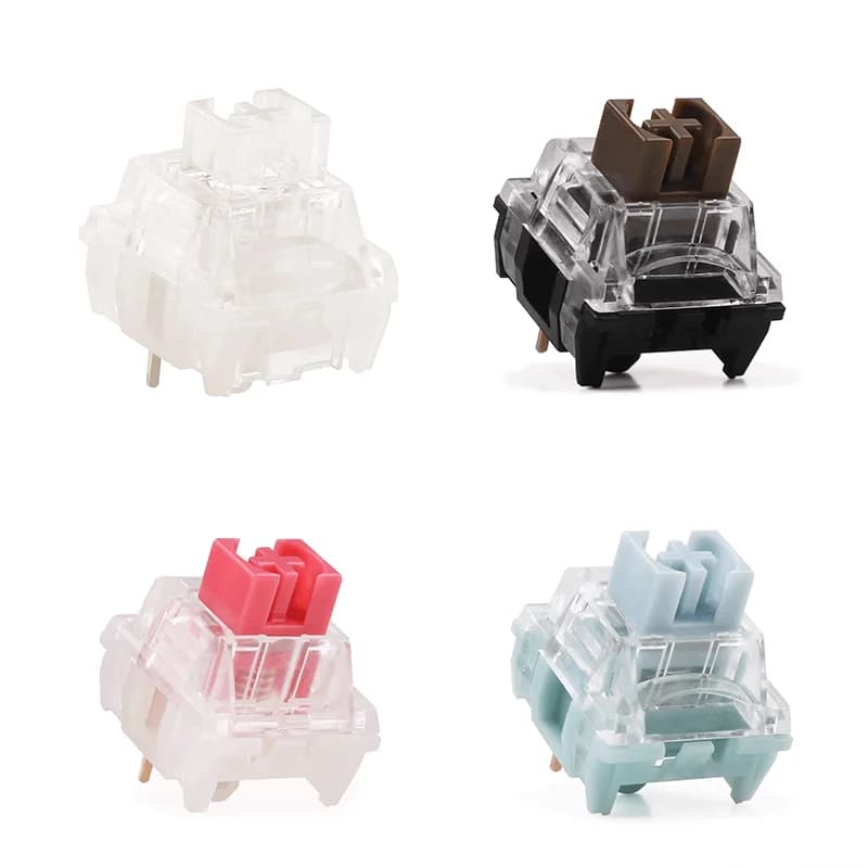 Interruttore silenzioso TTC Bianco bluastro Frozen Mute Marrone Rosso V3 Silenzio Tastiera meccanica Interruttori MX RGB SMD Kit hot swap Interruttore muto