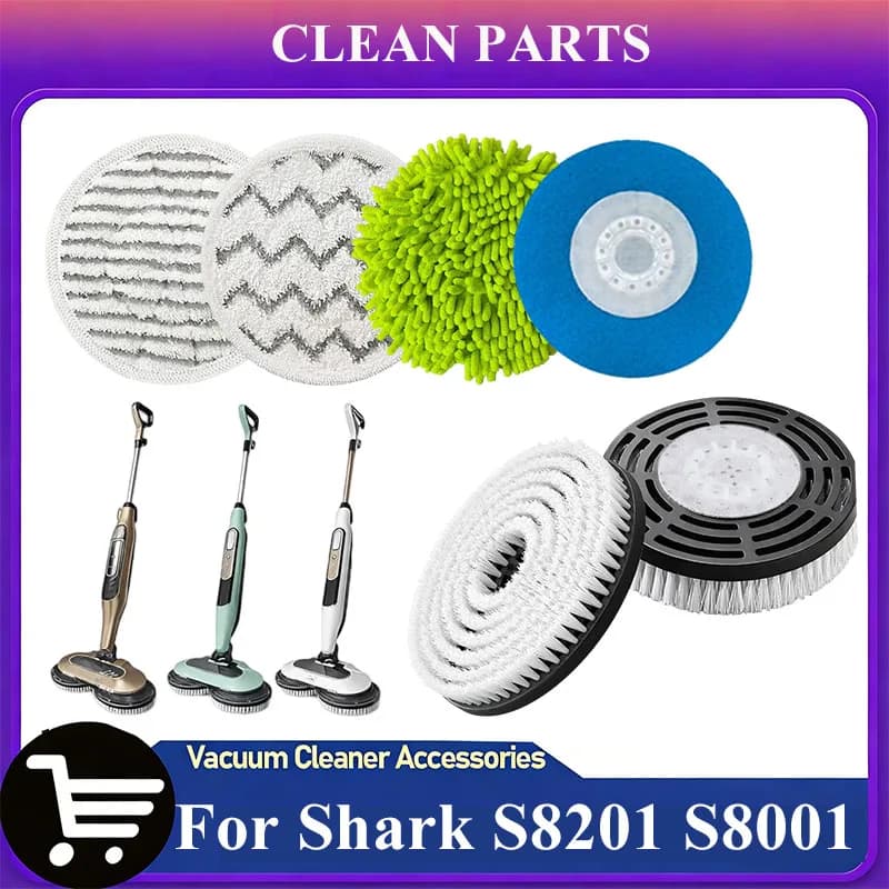 Ricambi per scopa a vapore serie Shark S8201/S8001/S7201/S7000: cuscinetti di ricambio e accessori per testine spazzola