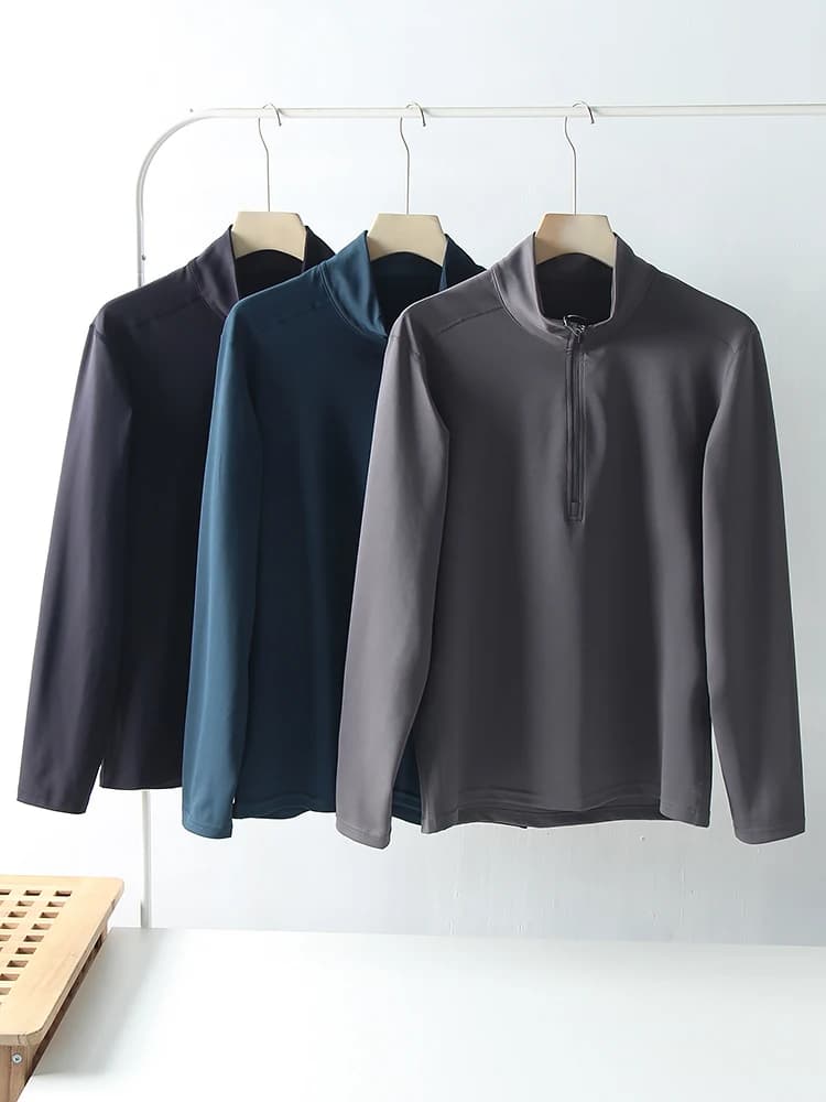 Felpa con Cappuccio e Zip da Uomo per Esterni, a Maniche Lunghe, Asciugatura Rapida, Traspirante, Stile Casual Urbano, per Primavera e Autunno