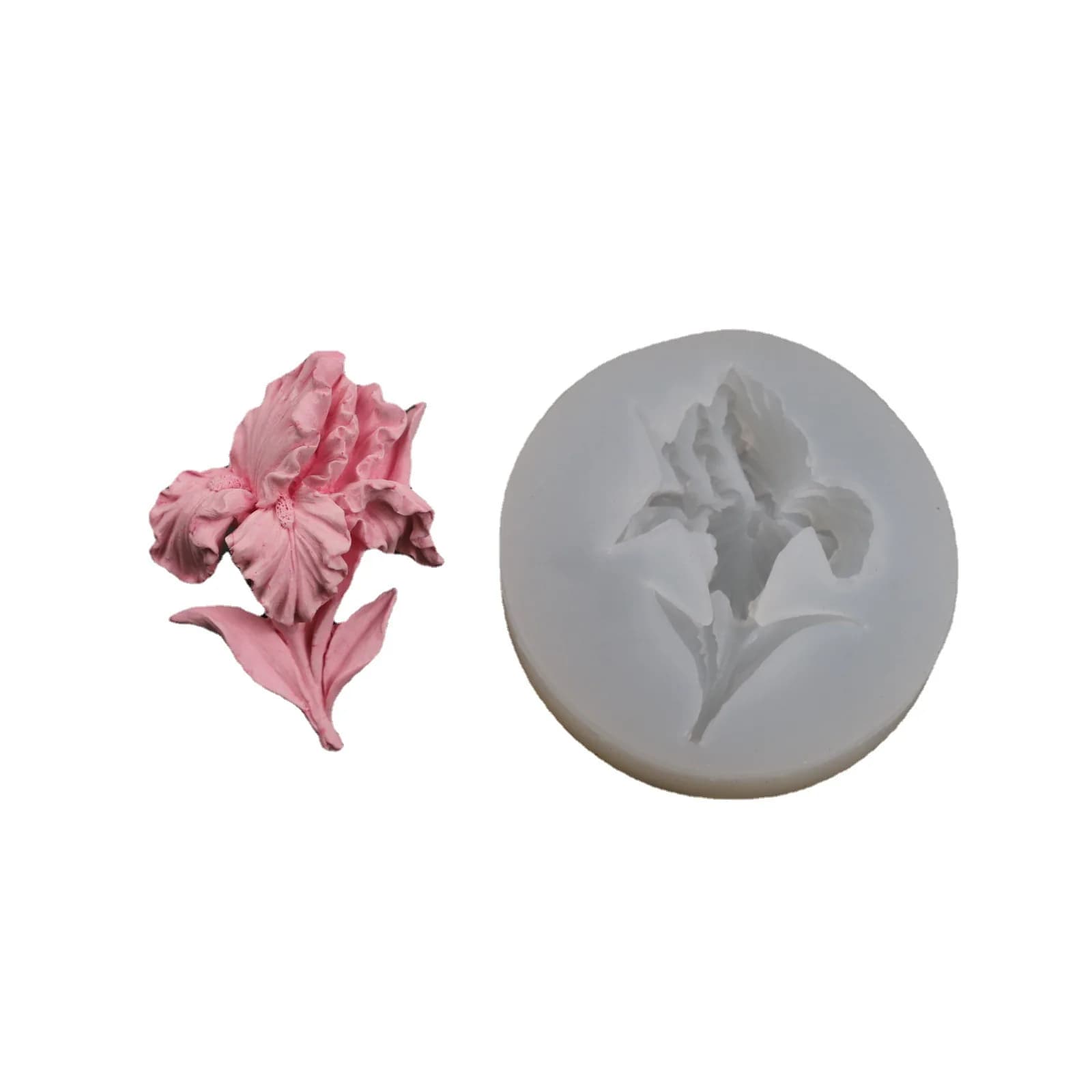 Nuova vendita calda Stampo Iris Deodorante per auto Bouquet Stampo Fai da te Candela profumata Car Vent Gesso Ornamento decorativo Stampi in silicone