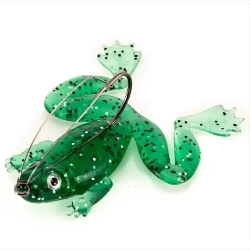 2026 10 Pezzi Esche Artificiali in Gomma Morbida a Forma di Rana 6cm 5.2g, Swimbaits in Silicone, Crankbait, Attrezzatura da Pesca per Esterni