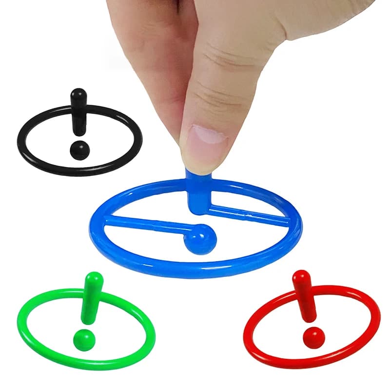Set di 4 Fidget Spinner Creativi per Bambini, Giroscopio da Dito Rotante, Antistress per Adulti, Regalo per Alleviare lo Stress