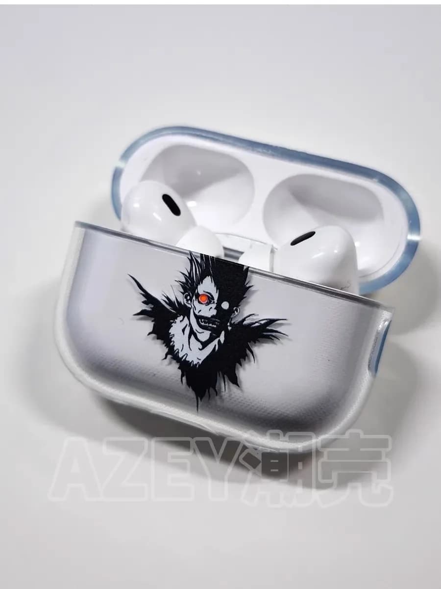 Custodia per auricolari Death Note per Apple Airpods 4 1 2 3 Pro, custodie protettive Yagami Light Lawliet Ryuk, custodia anime per AirPods