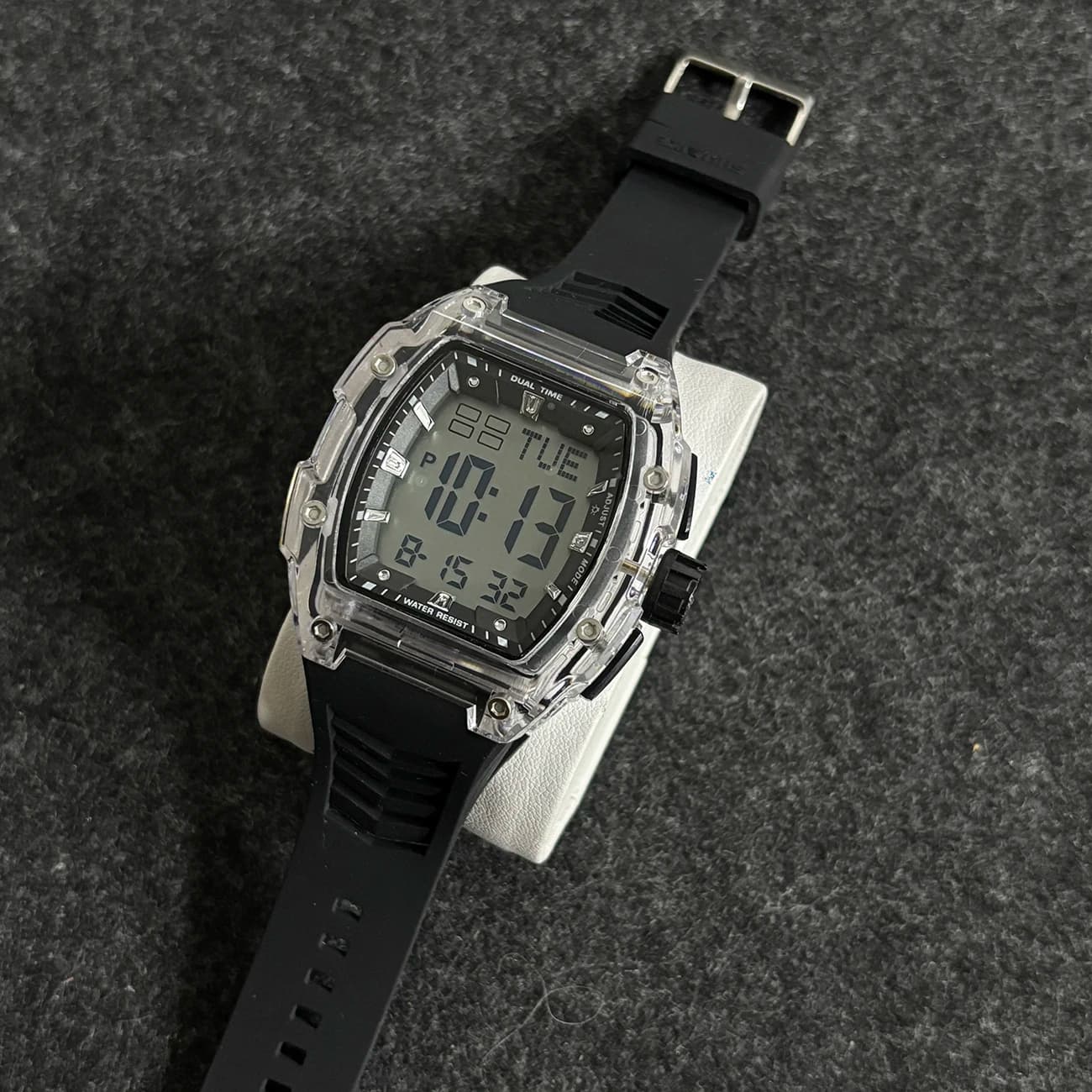 Men's Watch Sports, Electronic, Waterproof, with Transparent Dial, Fashion, Gift