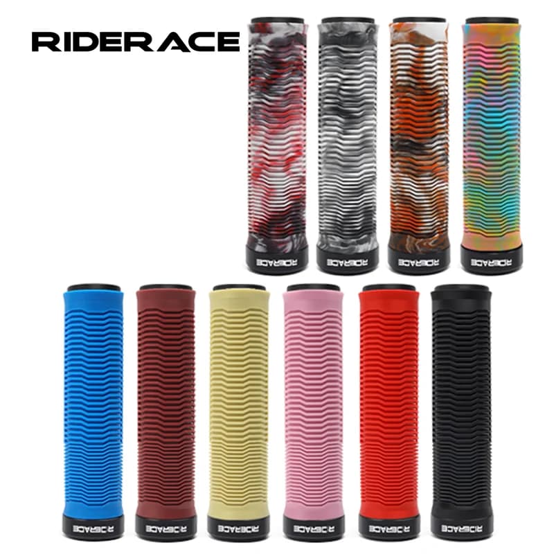 Bicycle Handlebar Grips Lightweigh Multicolour Handlebar Cover With Locking Ring Non-Slip Shock Absorption Bike Grips For 22.2mm