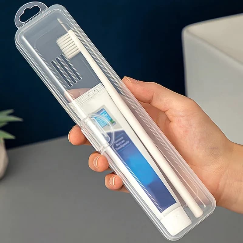 Transparent portable toothbrush case for travel and business travel, travel electric toothbrush holder box