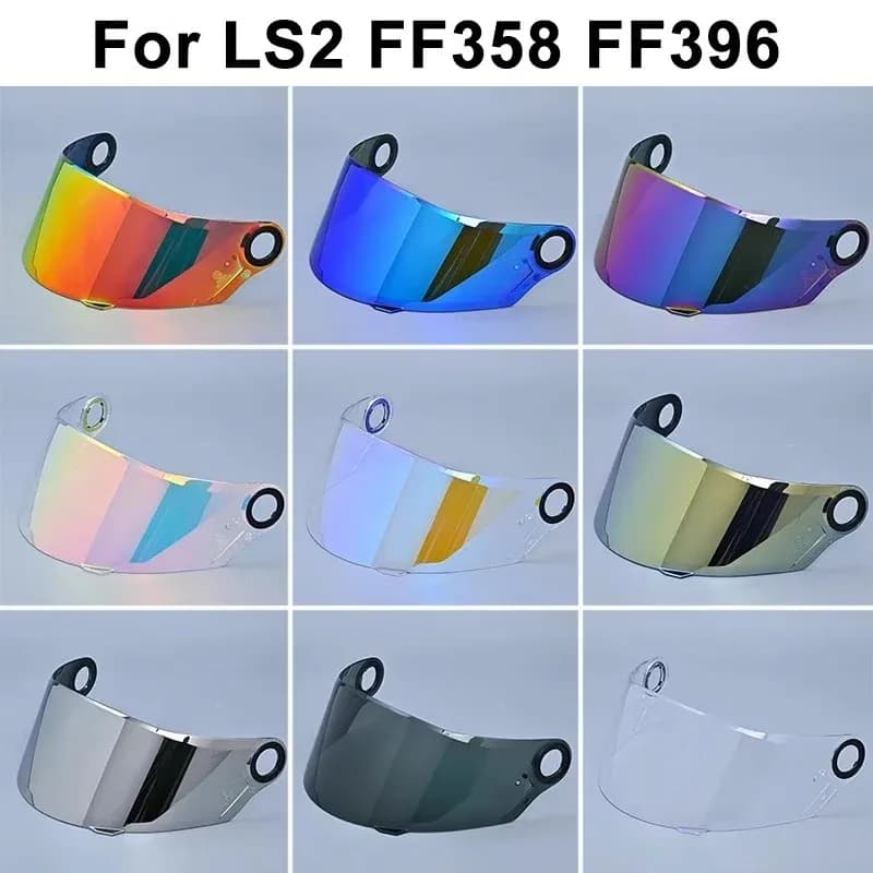 Sostituzione originale della visiera dell'obiettivo dei caschi Scratch Wind Shield per LS2 FF358 FF396 Lente del casco del motociclo per vetro in fibra di carbonio