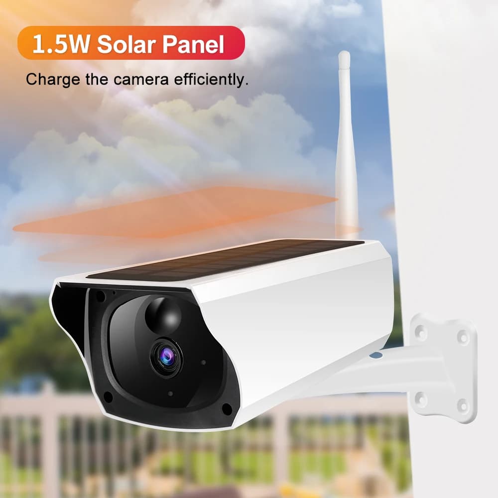 3MP 1296P 120 gradi Ubox APP WIFI Telecamera IP Energia solare Wireless Citofono di sicurezza domestica CCTV Baby Monitor