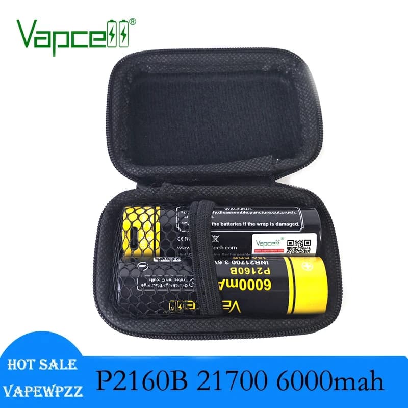 1-6pcs Originale Vapcell P2160B 21700 Ad Alte Prestazioni 6000mAh 12.5A Batteria Anodo Protetto INR21700 3.6V Accumulatori E Caricabatterie di Potere Li-Ion