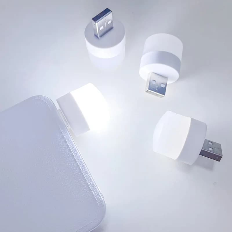 Lampada notturna USB per camera da letto, comodino senza fili, protezione per gli occhi, piccola lampada da collegare nella luce notturna