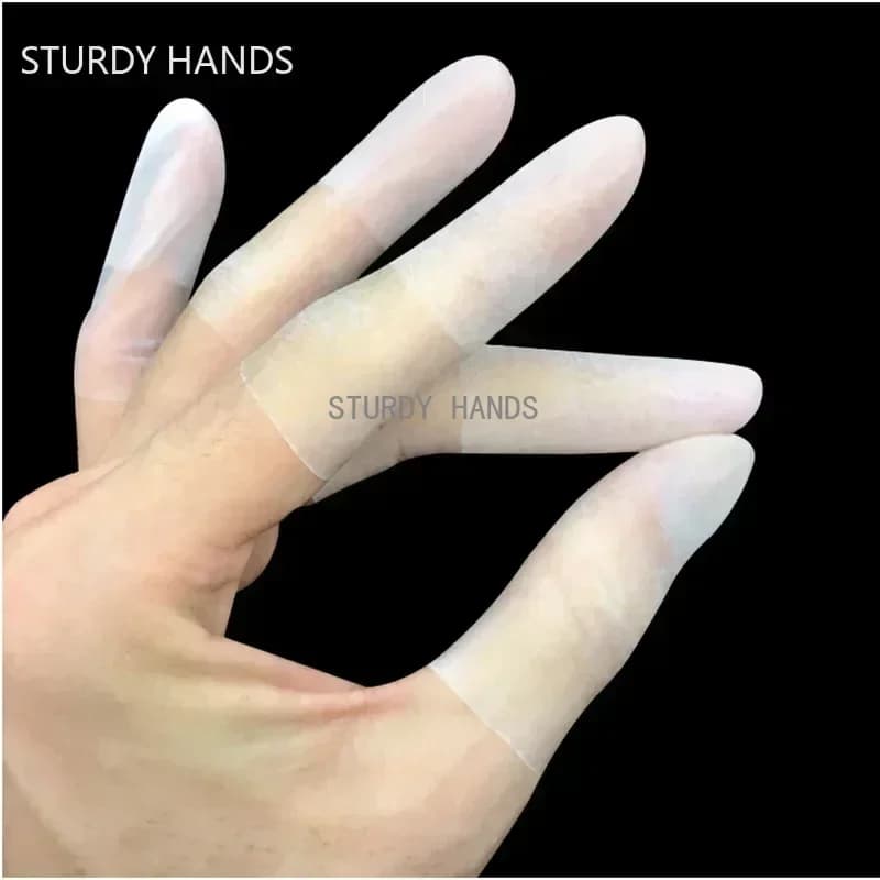 200 pz/borsa gomma antiscivolo culle antistatiche per le dita copertura per le dita in lattice usa e getta guanti protettivi per le dita strumento per Nail Art
