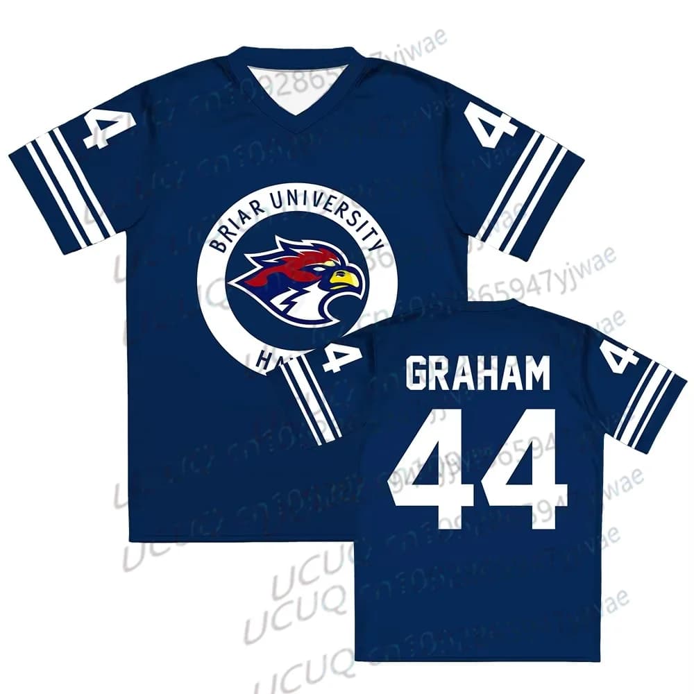 Maglia da uomo e da donna Off Campus Briar University Jersey Graham 44 22 DI LAURENTIS 66 Tucker46 T-shirt con scollo a V e maniche corte